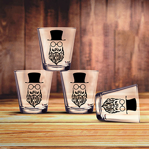 Pure Bachelor Shot Glasses Set of 4 - Shot Glass