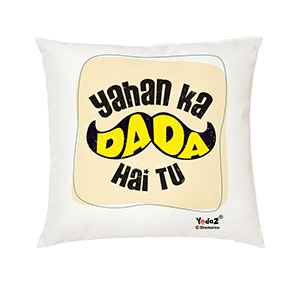 Yahan Ka Dada 16x16 Cushion Cover - Trendy Cushion Covers