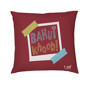 Bahut Khoob 16x16 Cushion Cover - Trendy Cushion Covers