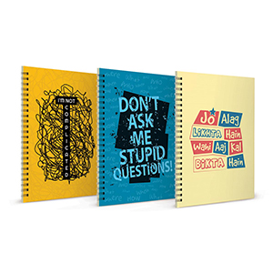 I m not Complicated + Don’t Ask Stupid Questions + Jo Alg Likhta Hai Notebook Set of 3 - Notebooks