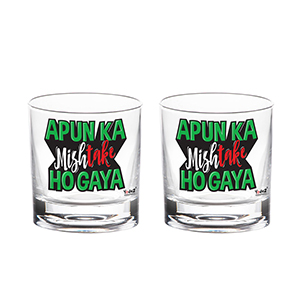 Apun Ka Mishtake Hogaya Whisky Glass - Set of 2