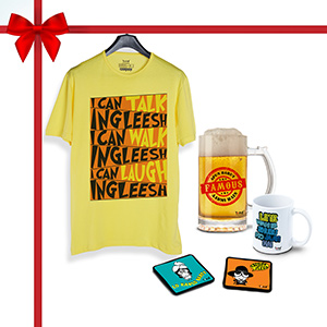 Amitabh Combo, T-Shirt, 1 Beer Mug, 1 Coffee Mug1, Coaster 2 (Combo of 5)  - Super Combos