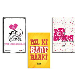 Dil to Bachcha + Dil Bechara + Dil ki Baat  FM Combo of 3 - Fridge Magnets