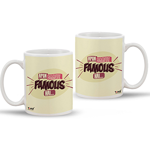 Apun Bahut Famous Hai - Coffee Mug Set of 2  - Coffee Mugs