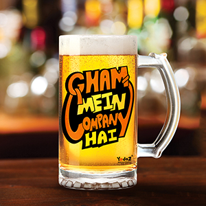 Gham Mein Company Hai - Beer Mugs