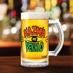 Aajma Ke Dekh - Beer Mugs