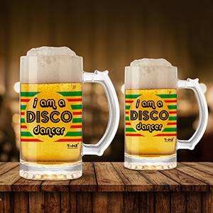 I Am A Disco Dancer Beer Mug Set Of 2 - Beer Mugs